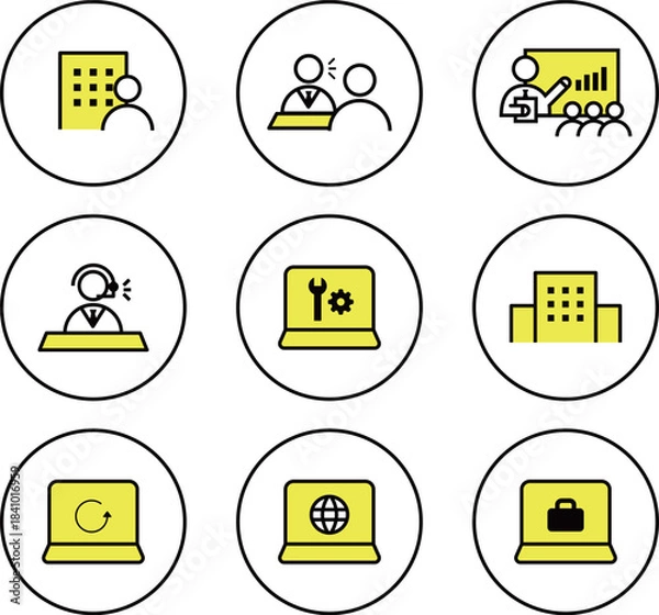 Obraz IT Support & Presentation / IT系アイコンセット