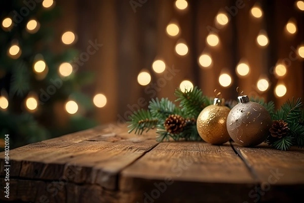 Obraz christmas tree and decorations