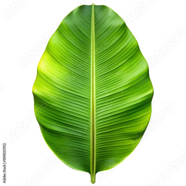 Obraz Banana Leaf Isolated on Transparent Background
