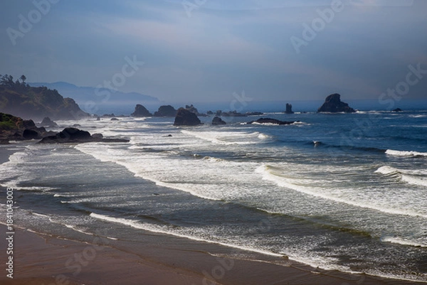 Obraz Waves crashing on the beach