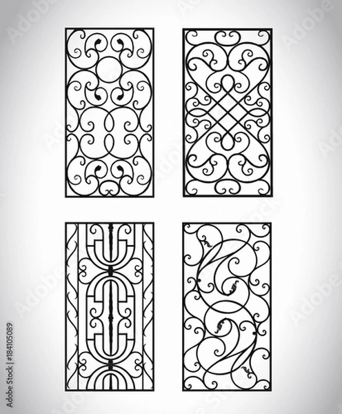 Obraz Vector illustration products of steel and iron.