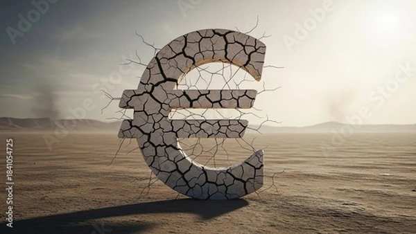 Obraz Tire tracks on the sand illustration design resembling an army symbol number font