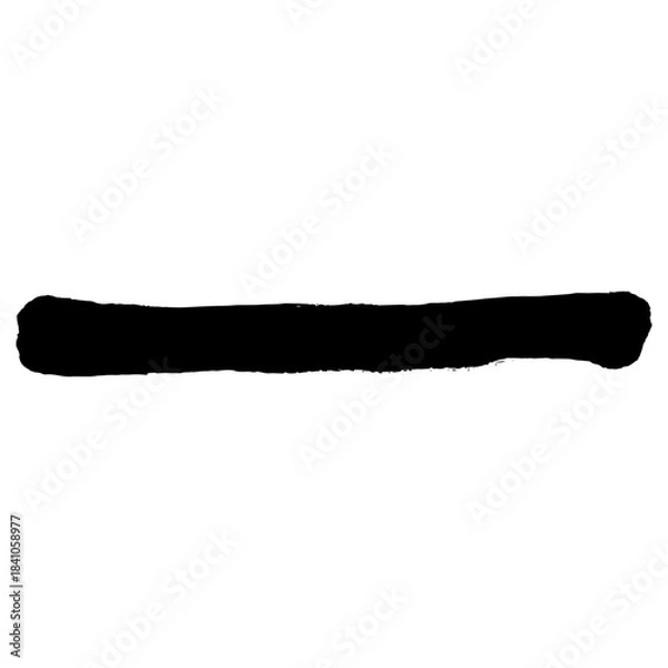 Obraz Hand drawn black brush strokes for grunge design backgrounds