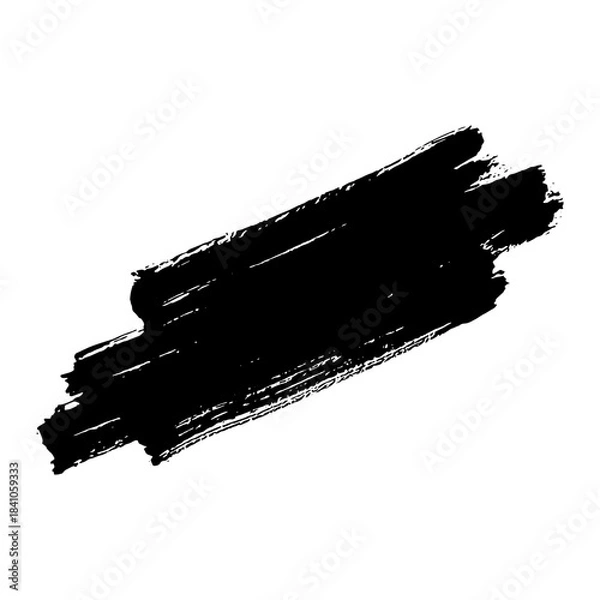 Obraz Hand drawn black ink brush strokes for textured backgrounds