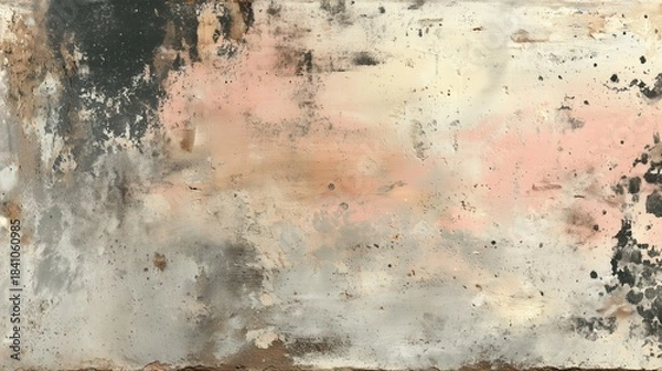 Fototapeta Abstract Textured Wall Background, Neutral Plaster Surface