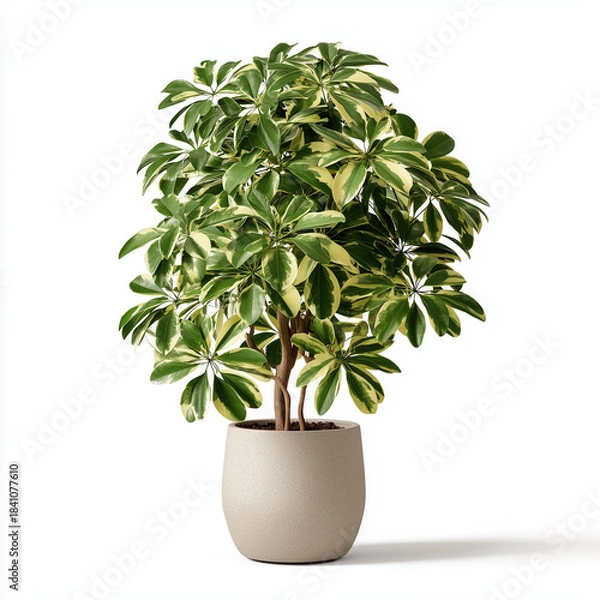 Obraz dwarf umbrella tree bonsai on pot