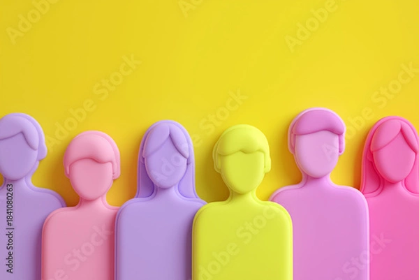 Obraz Colorful abstract human figures