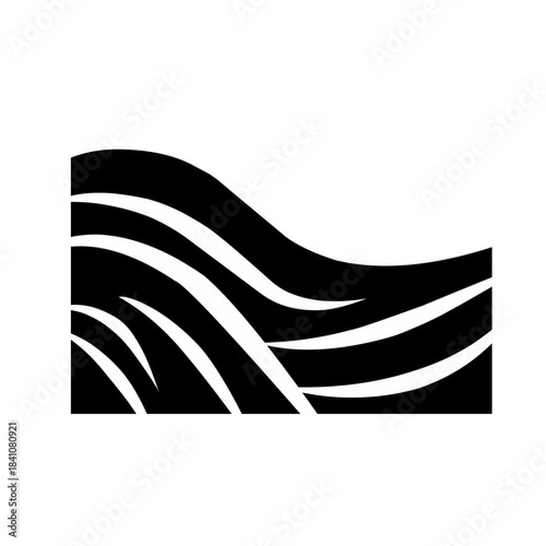Obraz corner border with zebra pattern