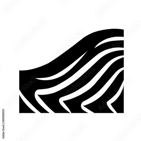 Obraz corner border with zebra pattern