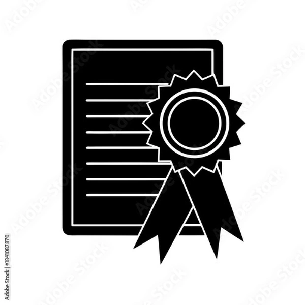 Fototapeta Certificate Document Vector Illustration