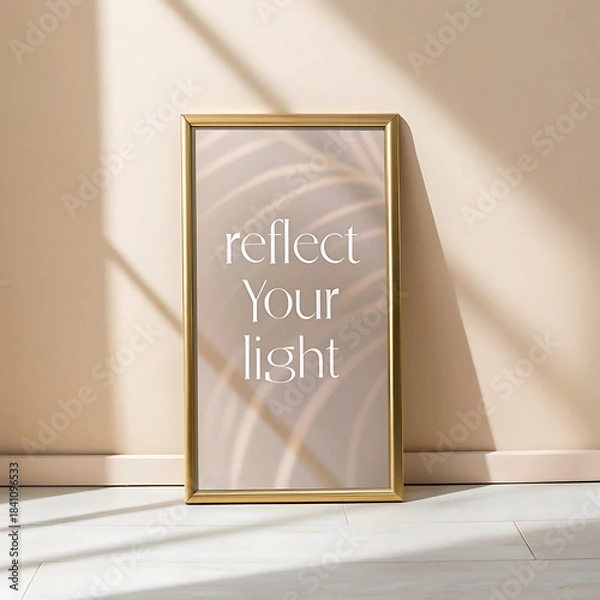 Obraz Vintage empty frame on a blackboard with chalk for a blank education concept design message