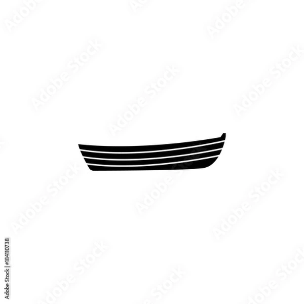 Fototapeta simple boat icon. Water transport elements. Premium quality graphic design icon. Simple icon for websites, web design, mobile app, info graphics