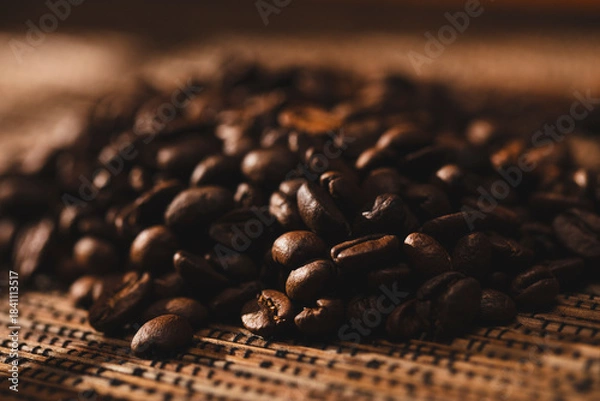 Obraz coffee beans background	