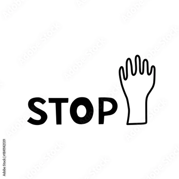 Obraz stop sign symbol