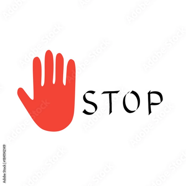 Obraz stop sign symbol