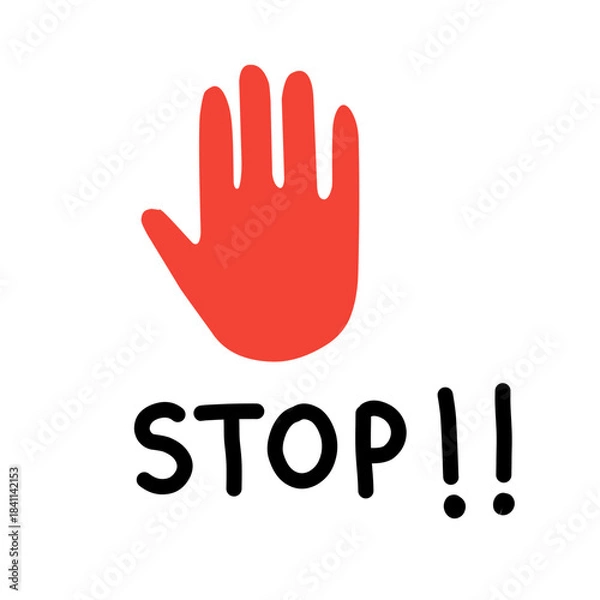 Obraz stop sign symbol