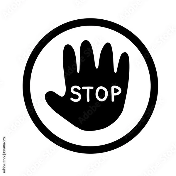 Obraz stop sign symbol