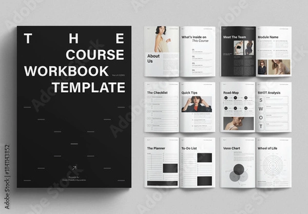 Obraz Course Workbook Magazine Template