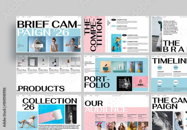 Obraz Brief Campaign Presentation Template