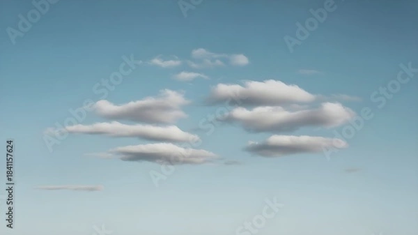 Obraz line plane type white smoke clouds background