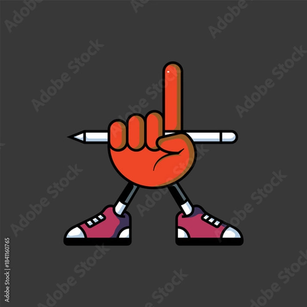 Obraz Creative Hand Symbol Representing Illustration.eps