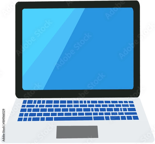 Fototapeta Professional Laptop Visualization Ready for Coding, Writing, and Interactive Multimedia Applications