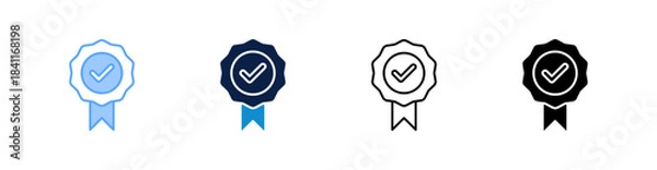 Obraz Quality Multiple Style Icon Set Collection 