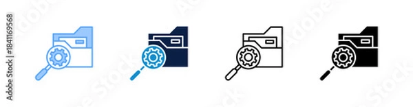 Obraz Search Multiple Style Icon Set Collection 