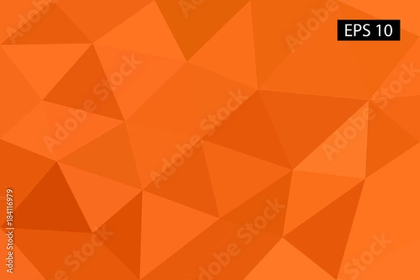 Obraz Abstract geometric background, vector from polygons, triangle, vector illustration, vector pattern, triangular template, geometric sample