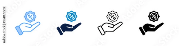 Obraz Pricing Multiple Style Icon Set Collection 