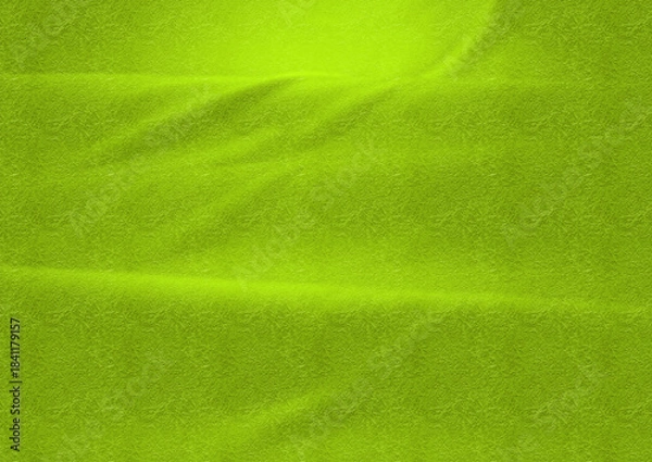 Obraz Rough textured green cloth undulation