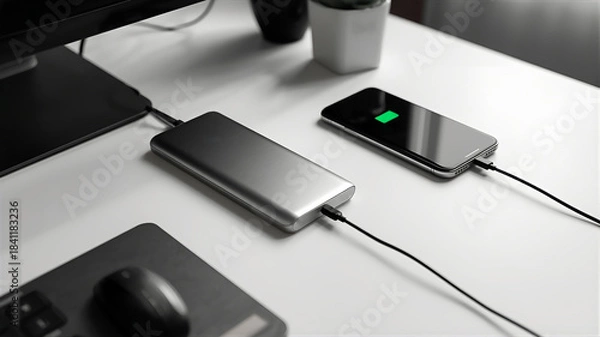 Obraz デスクに置かれたガジェット