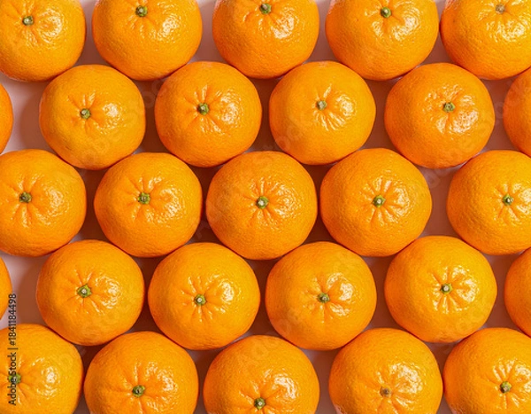 Obraz 과일-귤-귤꼭지-귤껍질-통귤-귤 배경-여러 개-항공뷰