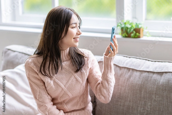 Obraz 写真を撮る女性