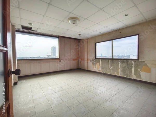 Obraz Interior office under construction and unfinished.