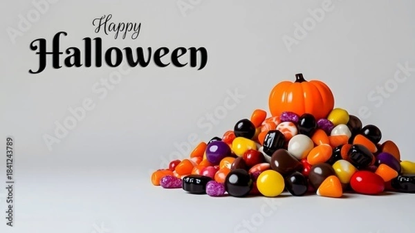 Obraz halloween candy pumpkin