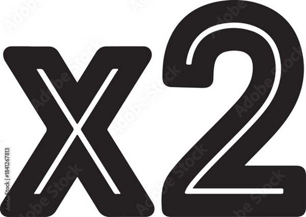 Fototapeta Minimal Math Icons Bundle