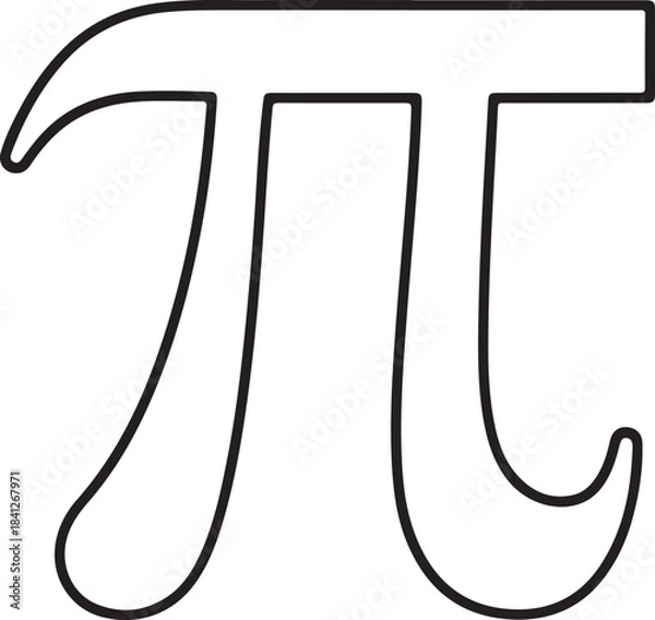 Fototapeta Minimal Math Icons Bundle