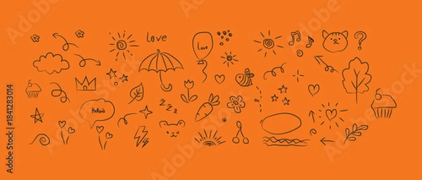 Obraz abstract vector background with circles