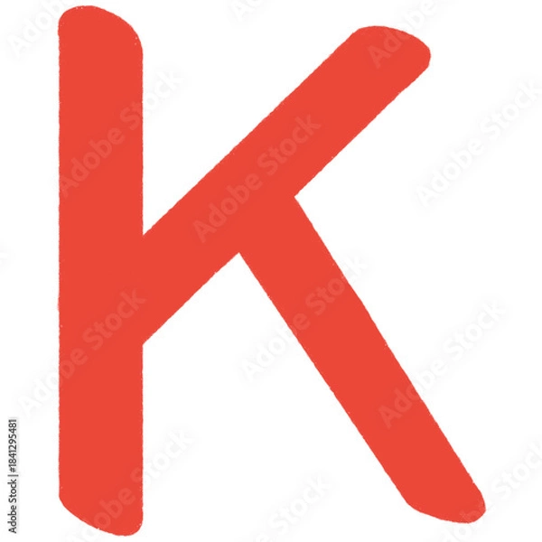 Obraz Red letter k
