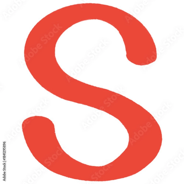 Obraz Red letter s