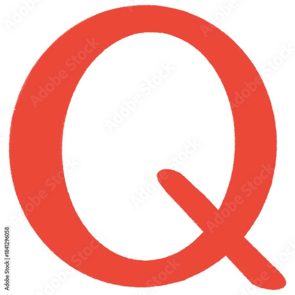 Obraz Red letter Q