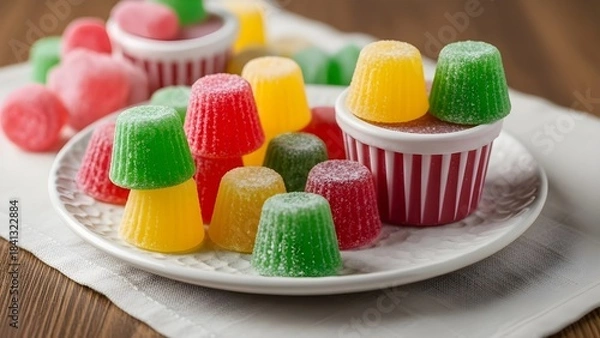 Fototapeta Jelly candy set.