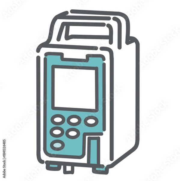 Obraz 輸液ポンプのイラスト（点滴速度制御装置）