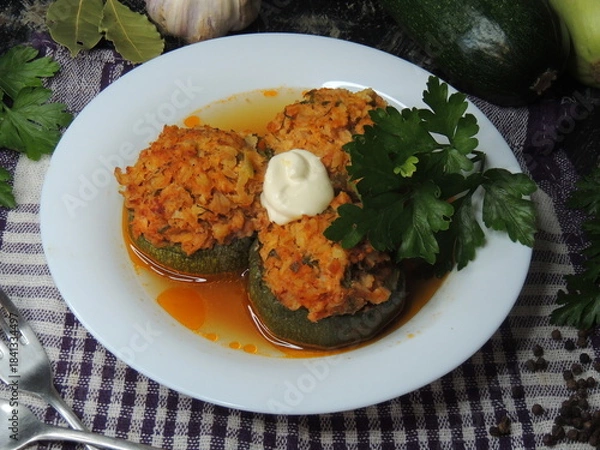 Obraz fried rice with vegetables