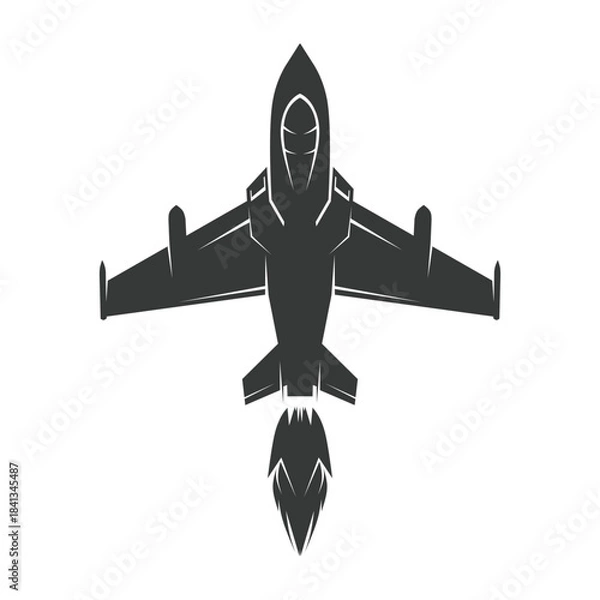 Obraz vector illustration fighter jet