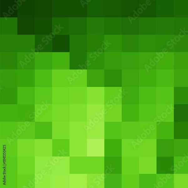 Fototapeta Pattern green pixel background, pattern. Yellow pixel wallpaper. Vector illustration.
