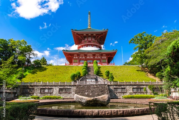 Fototapeta 千葉県成田市 成田山新勝寺 平和大塔
