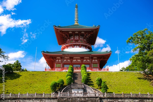 Fototapeta 千葉県成田市 成田山新勝寺 平和大塔