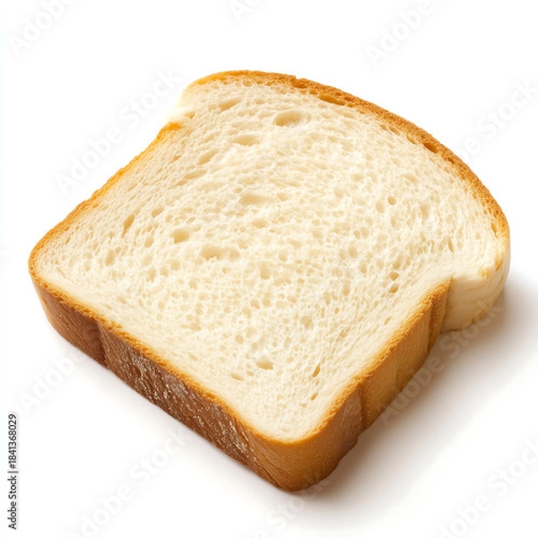 Fototapeta Single Slice of White Bread 흰 식빵 한 조각